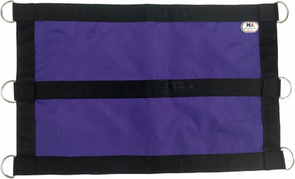Majestic Ally 1200D 29"x19" Horse Stall Guard with Replaceable and Adjustable Length Straps and Replaceable Hardware (Purple Black)