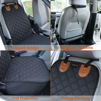 Paw Jamboree 2PCS Dog Car Front Seat Covers Scratch-Proof Pet Car Seat Cover Non-Slip Car Seat Protector for Dogs Bucket Seat Cover for Trucks, Cars & SUVs