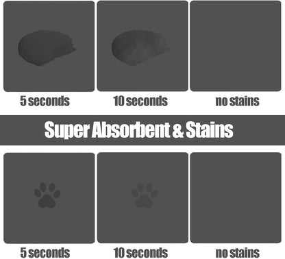 Large Pet Feeding Mat, Bohemia Absorbent Quick Dry Dog Mat for Food and Water Bowl, Non Skid Cat Bowl Mat, No Stains for Pet Water Dispenser Pet Supplies for Messy Drinkers
