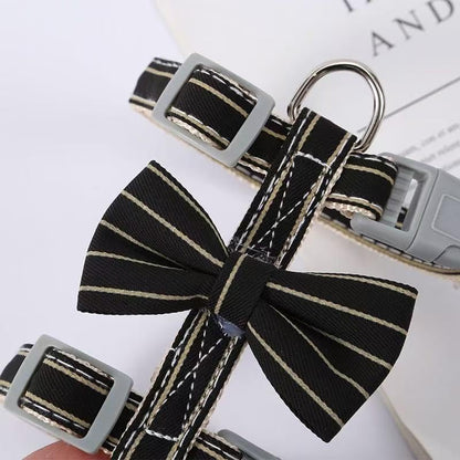 Butterfly Bow Tie Cat Harness and Leash Set - Adjustable, Escape-Proof, Breathable Kitten Vest with Cute Design for Small Cats & Indoor/Outdoor Safety