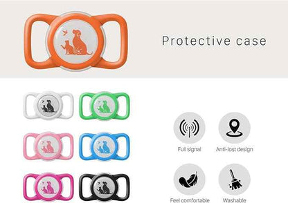Compatible with Holder Airtag for Dog Collar with Apple Case Waterproof