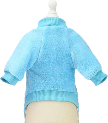 Jecikelon Pet Dog Clothes Dog Sweater Soft Thickening Warm Pup Dogs Shirt Winter Puppy Sweater for Dogs (Z01-Blue, XX-Small)