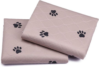 SincoPet Washable Dog Pee Pads with Puppy Grooming Gloves,Puppy Pads,Reusable Pet Training Pads,Large ,Waterproof Pet Pads for Dog Bed Mat,Super Absorbing Whelping Pads,48x48 Inch (Pack of 2)