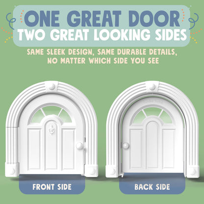 Meow Manor® Cat Door Interior Door - No-Flap, Interior Cat Door for Cats Up to 20 lbs, Easy DIY Setup, Secured Installation in Minutes, No Training Needed…