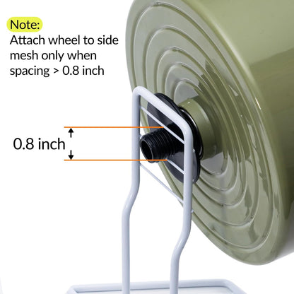 9.5" Silent Hamster Wheel, Exercise, Release Stress, Relieve Anxiety, Adjustable Height Stand, for Syrian Dwarf Hamster, Gerbil, Mice, Small Medium Sized Pets, Green