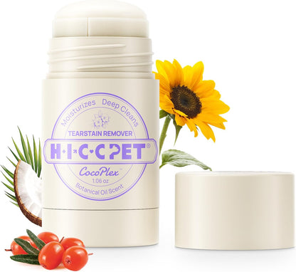 HICC PET Eye Balm for Dogs & Cats, Vet-Recommended Dog Eye Infection Treatment Gently Remove Tear Stain, Debris, Discharge, Crust - Hypoallergenic Pet Eye Cream Cleaner for Wrinkle, Face - 1.06 oz