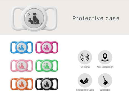 Compatible with Holder Airtag for Dog Collar with Apple Case Waterproof