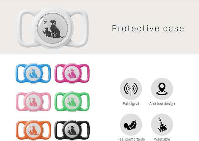 Compatible with Holder Airtag for Dog Collar with Apple Case Waterproof