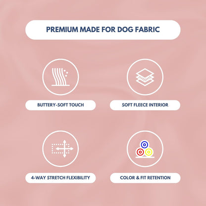 Spark Paws Dog Hoodie – Premium Dog Sweater for Small, Medium, and Large Dogs | Warm Outfits for French Bulldogs, Pitbull, Puppy, Winter Jacket Alternative - Dusty Pink - 2XL