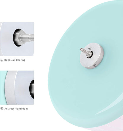 Niteangel Super-Silent Hamster Exercise Wheels: - Quiet Spinner Hamster Running Wheels with Adjustable Stand for Hamsters Gerbils Mice Or Other Small Animals (M, Mint Green)
