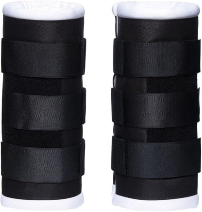 Schneiders Dura-Tech Tekno-Dri Quick Wrap No Bow Leg Wraps for Horses | Exceptional Support & Moisture-Wicking Protection | Color Black | Size 12