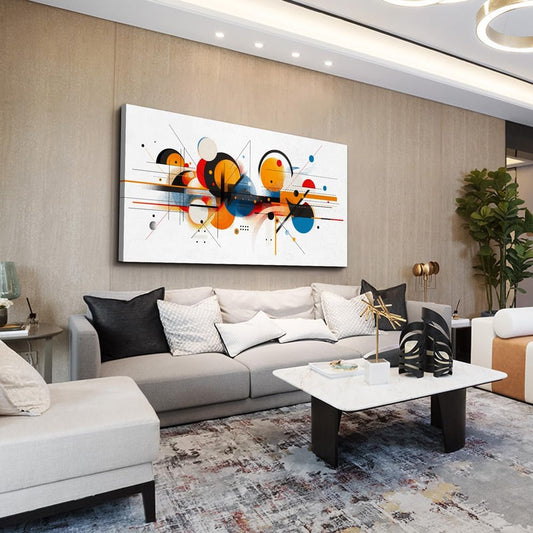 hyidecorart Large Wall Decorations For Living Room Wall Art For Bedroom Line Color Block Abstract Pictures Artwork Hang Pictures For Office Decor Hotel Canvas Prints Art Modern Home Decorations