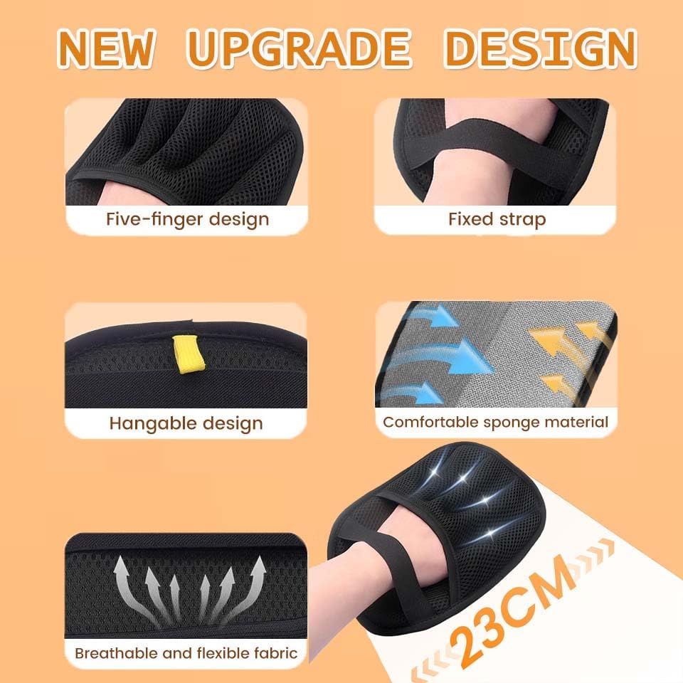 Pet Hair Removal Glove for Cats & Dogs,Electrostatic Gloves Pet Hair,Cat Grooming Gloves for Hair Removal,Reusable Pet Hair Remover Glove for Couch,Furniture,Carpet,Curtain,Clothe (3PCS)