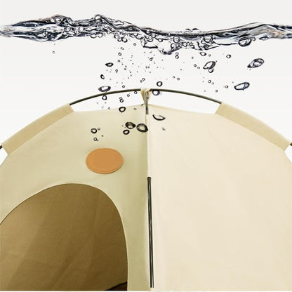 BreezyDen Pop-Up Pet Tent – Portable Indoor/Outdoor Cat Tent, Waterproof Pet Hideaway for Cats & Small Dogs with Mesh Window, Anti-Slip Base & Washable Design (Dark Gray, XL (20 catties Kitten))