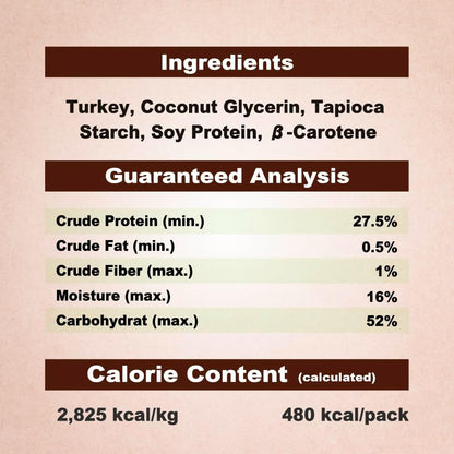 AFreschi Natural Turkey Treats Star Bites –6 oz, Hexagonal Shape, USA-Sourced Trukey, All-Natural, Hypoallergenic, Low-Fat, Healthy & Easily Digestible, Puppy & Training Snack & Small Dogs