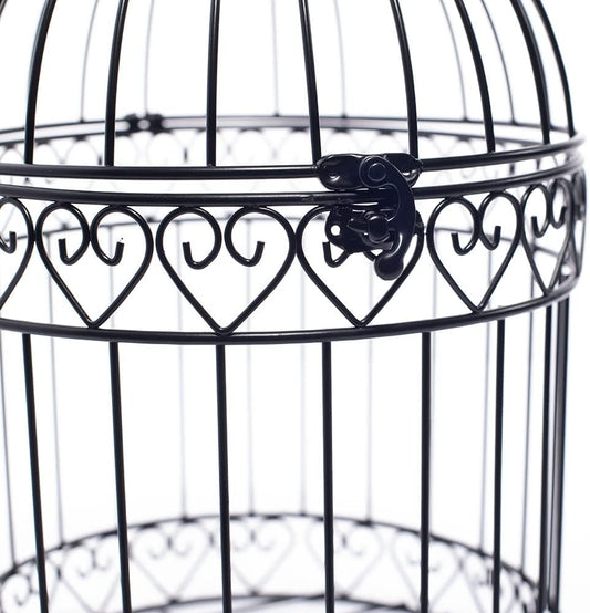 Anderson's Decorative Black Wire Birdcage Wedding Centerpiece, Table Décor, Hanging Decorations, Reusable
