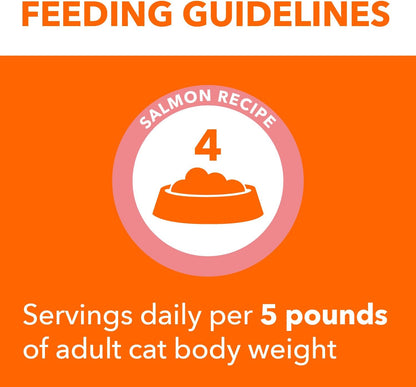 IAMS Perfect Portions Indoor Adult Wet Cat Food Cuts in Gravy, Salmon Recipe, 2.6 oz. Easy Peel Twin-Pack Trays (24 Count, 48 Servings)