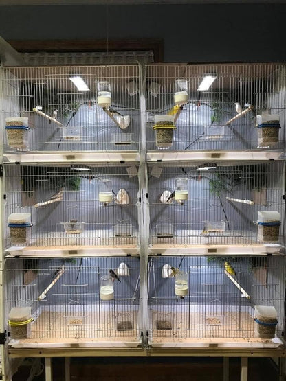 HappyBird Lightning (A Divison of M&M Cage) 18" LED linkable Light bar Without Power Source for Multiple Bird Breeder Cages, Full Spectrum LED. Will NOT Run ON ITS OWN (Single)