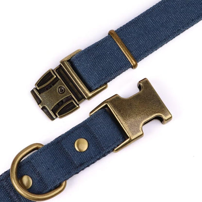PET ARTIST Dog Collars for Small Dogs, Soft Padded Premium Nylon Dog Collar with Quick Release Metal Buckle, Durable & Adjustable Pet Collars for Boy Gifts, Blue, S (Fit 10-16")