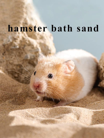 Hamster Bath Sand, 7.7lb Dust Free Desert Sand or Potty Litter Sand for Hamster Chinchillas Gerbil Syrian Mice Small Animals(Beige)