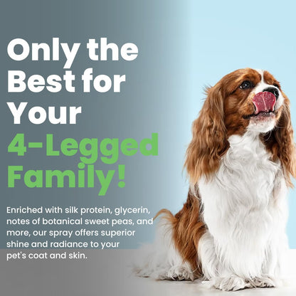 Best Shot UltraMAX Pro Finishing Spray, Ideal Detangler Spray for Pets, Hydrating and Soothing Pet Grooming Spray, for Dogs and Cats, 34 Oz.