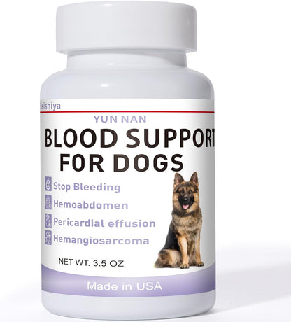 Quick Stop Bleeding for Dogs, Yunnan Sanqi Powder for Hemangiosarcoma, Hemoabdomen, Pericardial Effusion, Cancer Bleeding, Severe Bruising, Blood Support for Dogs, 100g