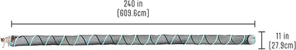 Kitty City Catio Outdoor 20' Cat Tunnel – 20‑Foot Cat‑Sized Play Tunnel, 11” Diameter, Modular Catio Connector for Cats & Small Pets