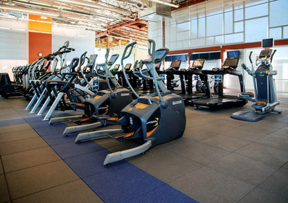 American Floor Mats - Extreme Rubber Gym Tiles - 1 Inch Thick Colorful Rubber Gym Tiles - Superior Shock and Sound Absorbing Tiles - 95% Tan 10 Tile Pack (Covers 40 Sq Ft)