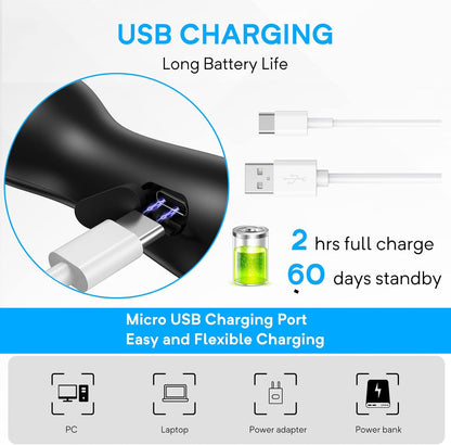 New Anti Barking Device, Dog Barking Control Devices,Rechargeable Ultrasonic Dog Bark Deterrent up to 16.4 Ft Effective Control Range Safe for Human & Dogs Portable Indoor & Outdoor(Black)