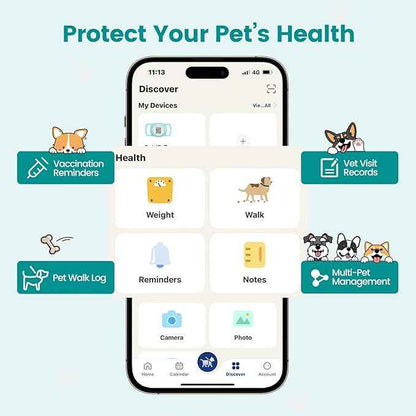 for AirTag Holder Dog Collar, Smart QR Code Holder for Cats and Dogs, for AirTag Protective Cases - Scan Alert, Instant Location, Pet Online Profile, Contacts Info (1Pack,Robin's Egg Blue)