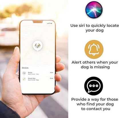 Pup Culture AirTag Dog Collar Holder, Extra-Durable, Lightweight, and Protective AirTag Case for Dog Collar - Track Your Pet Using an Apple AirTag - Dog Collar AirTag Holder- Orange 1.5 Inch Collar