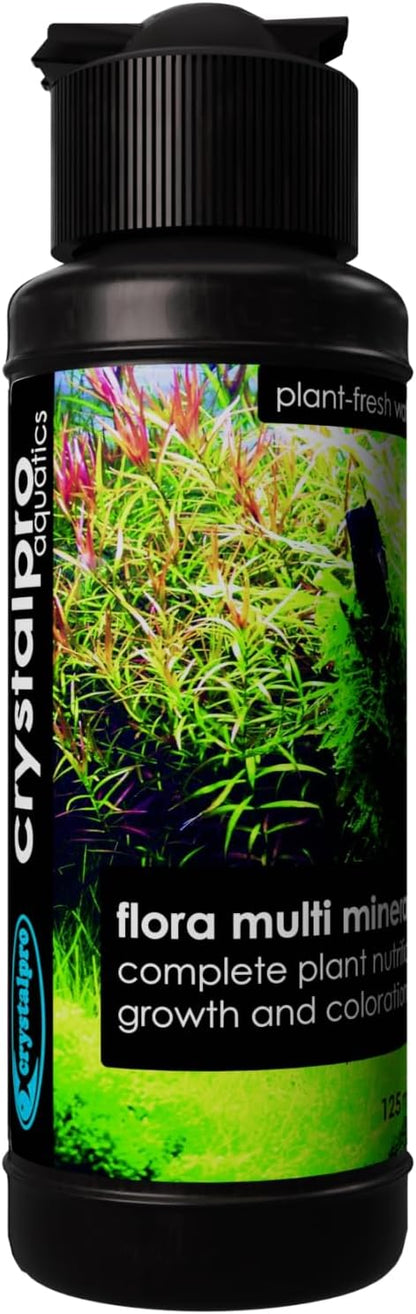 Flora Multi Minerals All in One Aquarium Plant Fertilizer - for Fast Growing Healthy Plants - Plant Food for Root and Leaf Growth- Safe for All Freshwater Livings 4.2 Oz