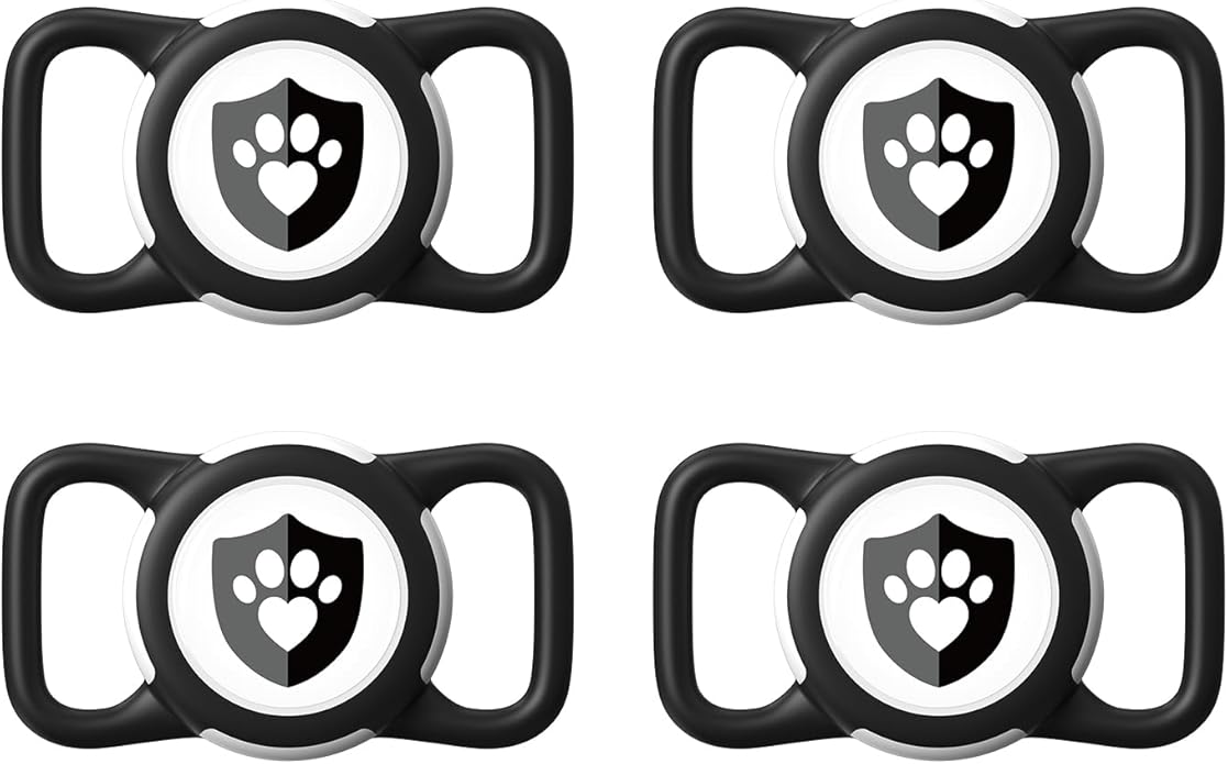 Waterproof AirTag Dog Collar Holder for Apple AirTag QR Code