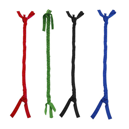 Ponytail Horse Tail Bag, 3 Tube Durable Braid-in Tail Bag (Blue)