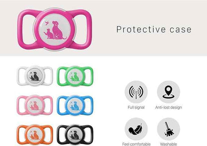 Compatible with Holder Airtag for Dog Collar with Apple Case Waterproof