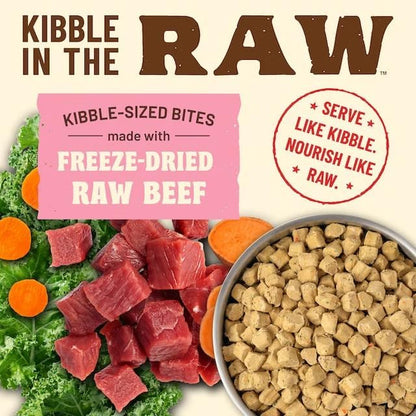 Primal Kibble in The Raw, Freeze Dried Cat Food, Beef, Scoop & Serve, Made with Raw Protein, Whole Ingredient Nutrition, Crafted in The USA, Dry Cat Food, 64 Ounce (4 lb) Bag