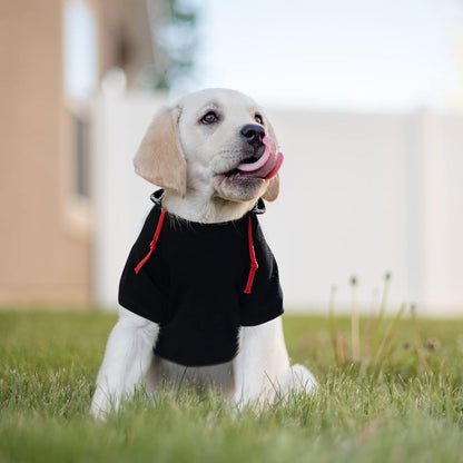 SAWMONG Dog Hoodie,Flannel Pet Hooded Sweater with Hat Puppy Pullover Sweater Shirt,Dog (Black,2XL)