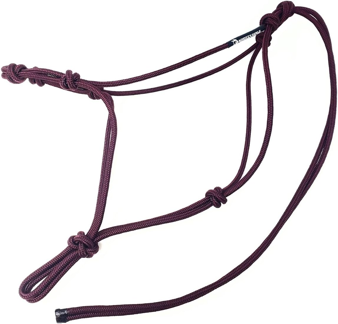 Horse Rope Training Halter - 4 Knot 1/4" Stiff Halter Cord - Used by Famous Trainers Multiple Sizes Multiple Colors