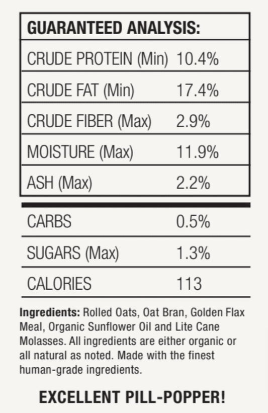 Horse Treats, Original Flavor, A Softer Cookie/Pill Popper Made w/Lite Molasses, Low Carb/Sugar, Wheat, Corn, Soy & Alfalfa Free. All Natural Ingredients, 4.5 lb