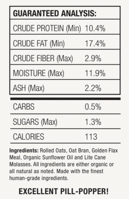 Horse Treats, Original Flavor, A Softer Cookie/Pill Popper Made w/Lite Molasses, Low Carb/Sugar, Wheat, Corn, Soy & Alfalfa Free. All Natural Ingredients, 4.5 lb