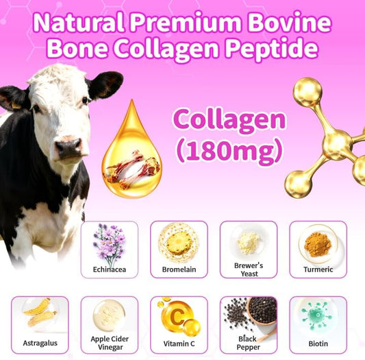 Liquid Collagen for Dogs Skin Comfort & Calming, Dog Itch Relief & Anti-Scratching & Coat Supplement with Biotin for Skin Barrier & Sensitive Immune Health Support - Beef Flavor, 2 FL.Oz