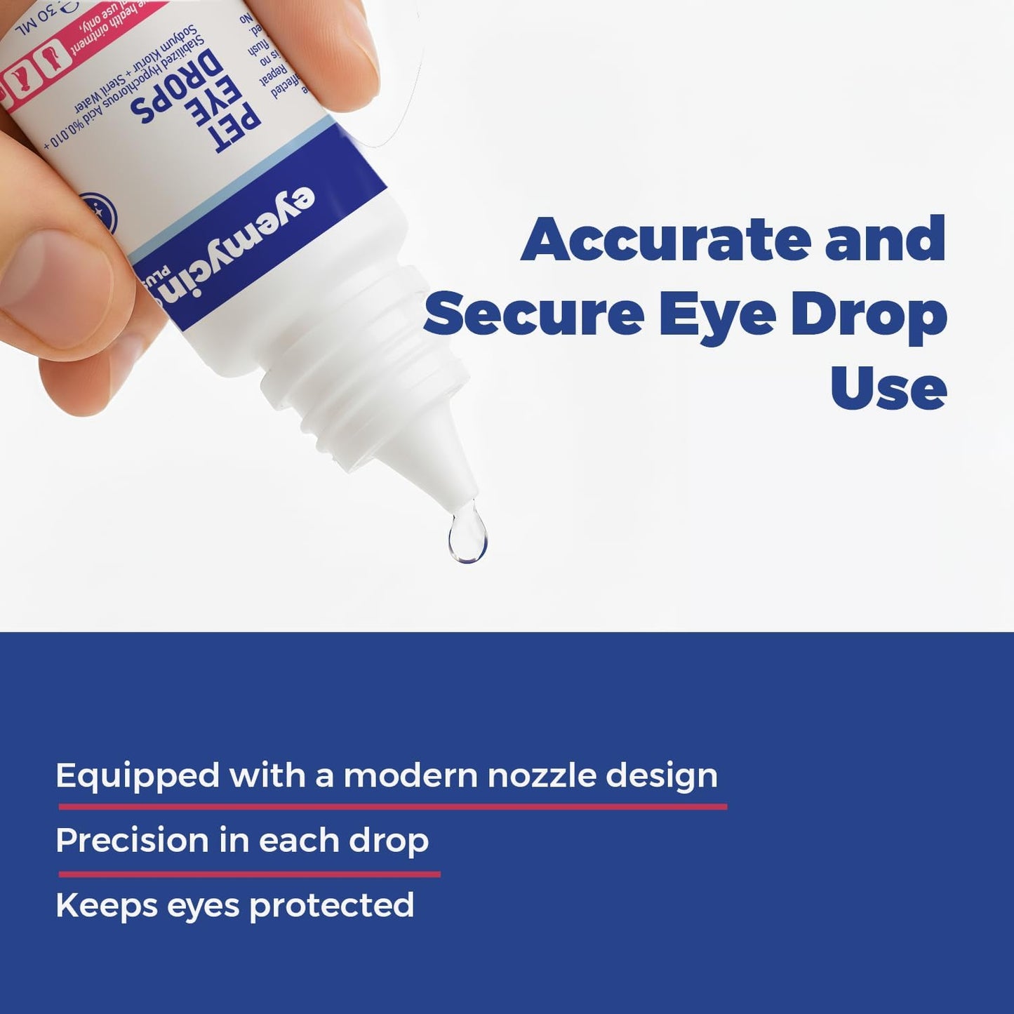 EYEMYCIN pet Eye Drops 1 fl oz Eye Drops for Dogs and Cats Vet-Recommended Dog Eye Infection Treatment to Soothe Infection Allergy,Relieve Dry Eyes Pink Eyes, Pet Tear Stain Cleaner Horses & Birds