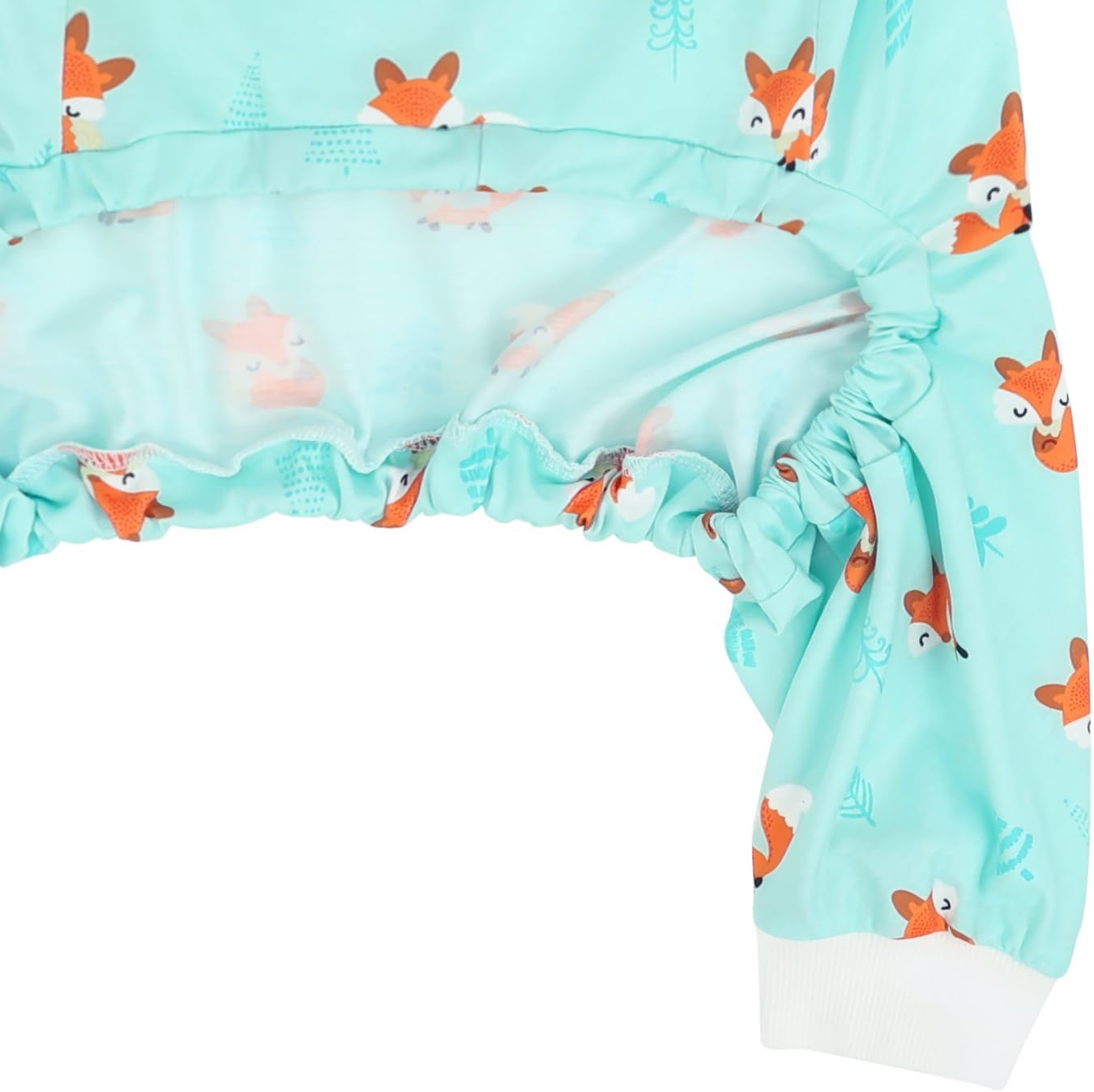 HDE Dog Pajamas One Piece Jammies Jumpsuit Pet Clothes Outfit Stretchy Lightweight Comfy Shirt Pjs for M-3XL Dogs Winter Foxes - M