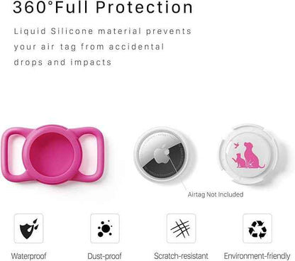 Compatible with Holder Airtag for Dog Collar with Apple Case Waterproof