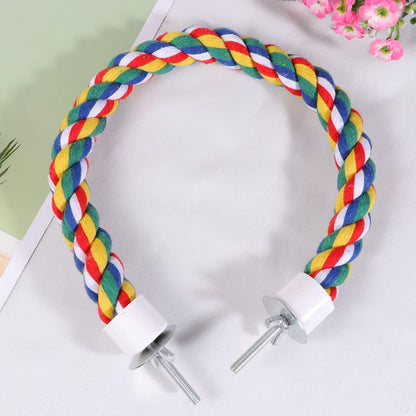 1pc Parrot Cotton Rope Chewing for Birds Climbing Rope Perch for Parrots Budgies and Cockatiels Bird Supplies for Exercise and Fun