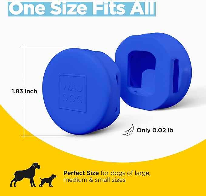 3-Pack Waterproof Airtag Holder Dog Collar - Soft Silicone, Durable, Lightweight, Tear Resistance Holder - Fits Most Collars