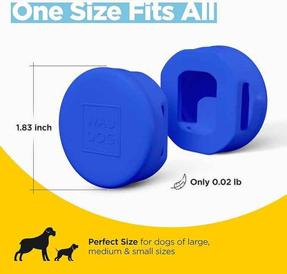 3-Pack Waterproof Airtag Holder Dog Collar - Soft Silicone, Durable, Lightweight, Tear Resistance Holder - Fits Most Collars