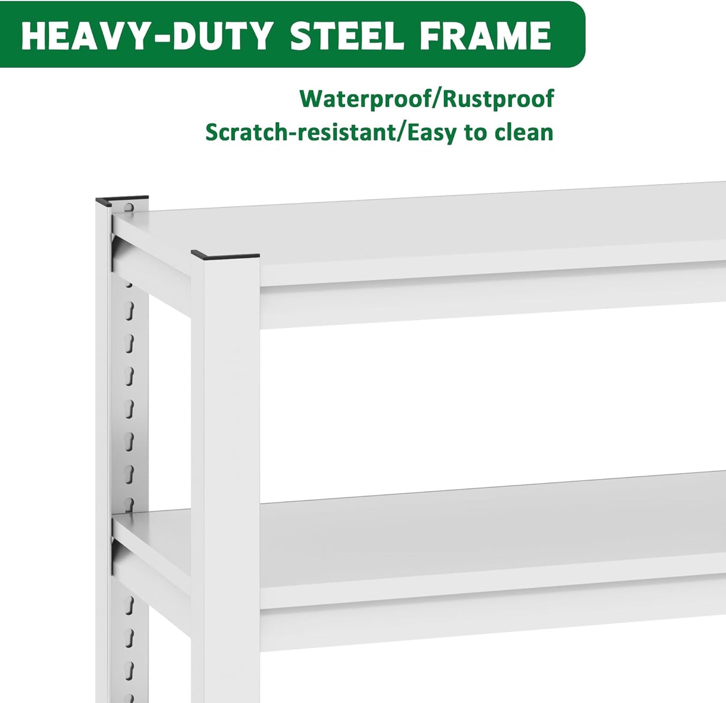 Metal Aquarium Stand with a Adjustable 3-Tier Fish Tank Rack,Tank Not Included,for Home Office(31.5" L x 18" W x 34" H). (White)