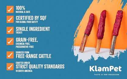 Collagen Sticks for Dogs – 12 Inch (10 Pack) Natural Single-Ingredient Beef Chews – Long-Lasting & Fully Digestible – Supports Dental & Joint Health (12" (10 Pack))