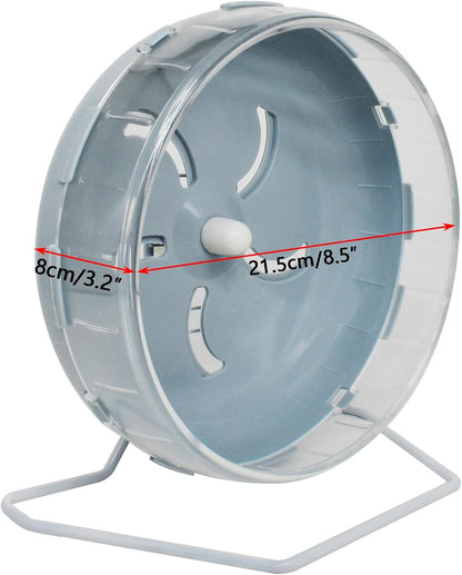 GKYZBB Hamster Wheel, 8.5 inch Silent Hamster Exercise Running Wheel with Stand,Pet Small Animals Exercise Running Toys,Adjustable Quiet Spinner for Guinea Pigs, Sugar Gliders, Gerbils